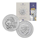 Great Britain Royal Tudor Beasts 2026 £5 Queen's Lion Cupro-Nickel Brilliant Uncirculated Coin