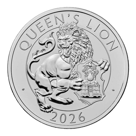 Great Britain Royal Tudor Beasts 2026 £5 Queen's Lion Cupro-Nickel Brilliant Uncirculated Coin