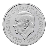 Great Britain Royal Tudor Beasts 2026 £5 Queen's Lion Cupro-Nickel Brilliant Uncirculated Coin