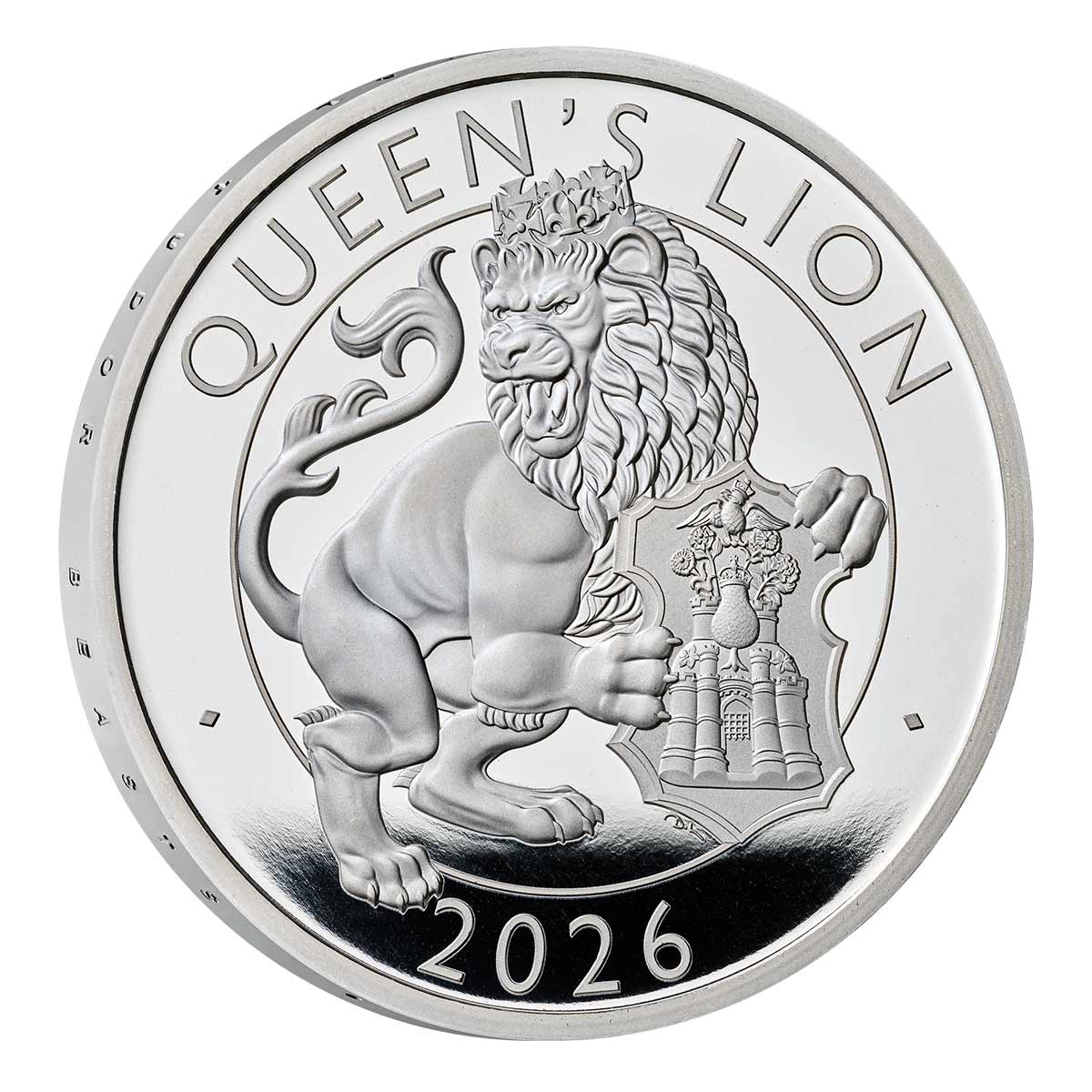 Great Britain Royal Tudor Beasts 2026 £2 Queen's Lion 1oz Silver Proof Coin