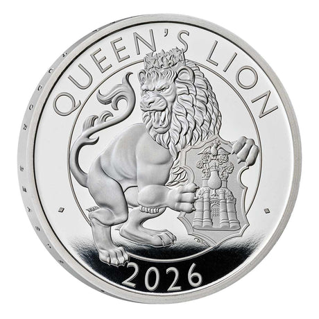 Great Britain Royal Tudor Beasts 2026 £2 Queen's Lion 1oz Silver Proof Coin