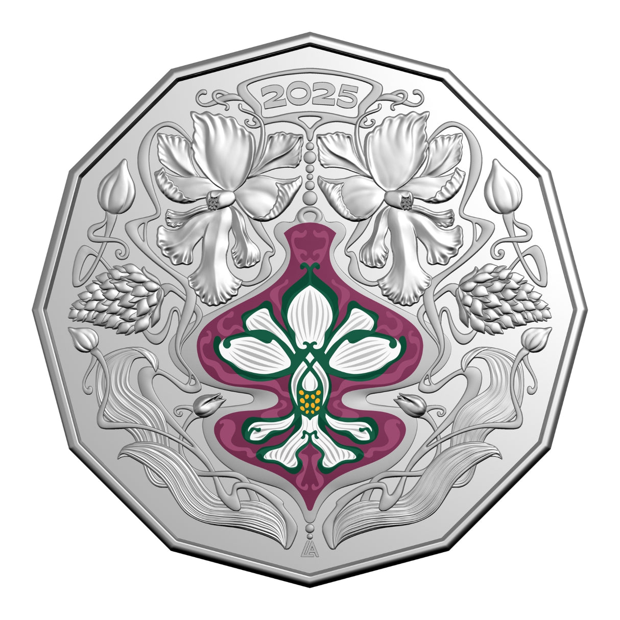 Australia Christmas Decoration 2025 50c Colour Cupro-Nickel Uncirculated Coin