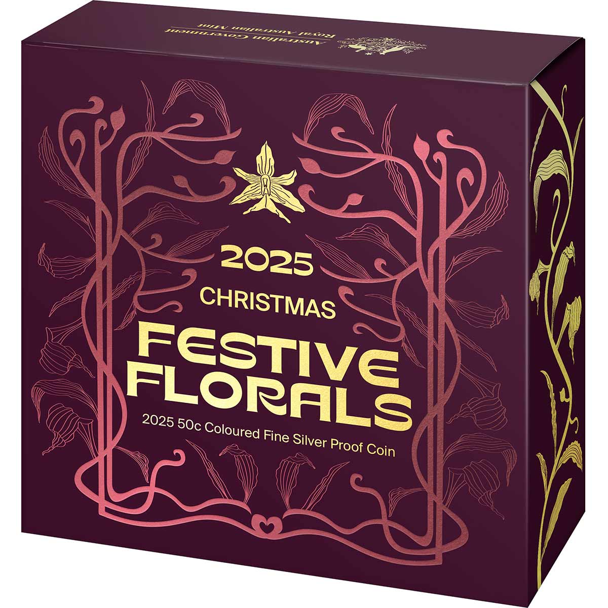 Australia Christmas Decoration 2025 50c Colour Silver Proof Coin