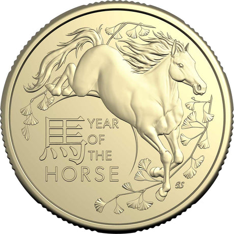 Australia Lunar Year of the Horse 2026 $1 Aluminium-Bronze Uncirculated 2-Coin Set
