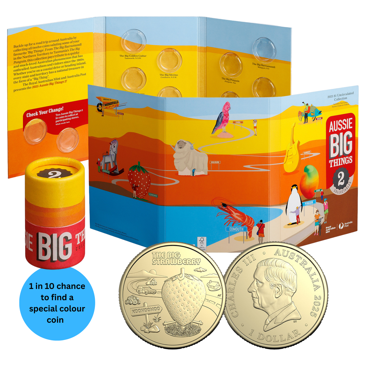 Aussie Big Things 2 2025 $1 Aluminium-Bronze 10-Coin Uncirculated Collection