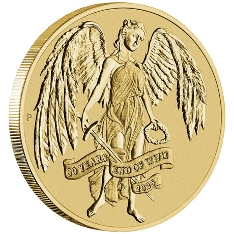 Australia End of WWII 80th Anniversary 2025 $1 Winged Victory 1oz Al-Br Stamp & Coin Cover