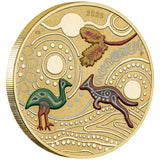 Australia Ngana Nyitting 2025 $1 Green Emu Al-Br Stamp & Coin Cover