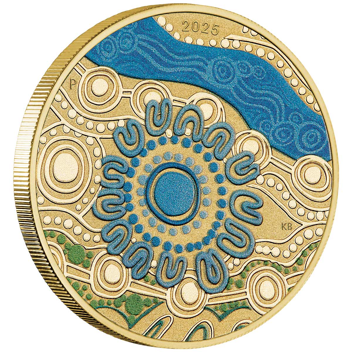 Australia Ngana Nyitting 2025 $1 Blue River Al-Br Stamp & Coin Cover