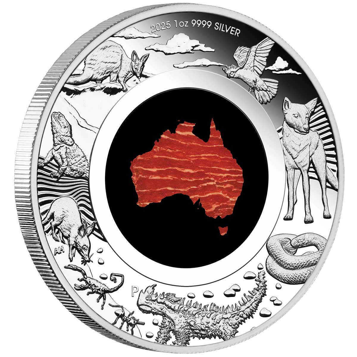 Australia Great Southern Land 2025 $1 Snakeskin Jasper 1oz Silver Proof Coin