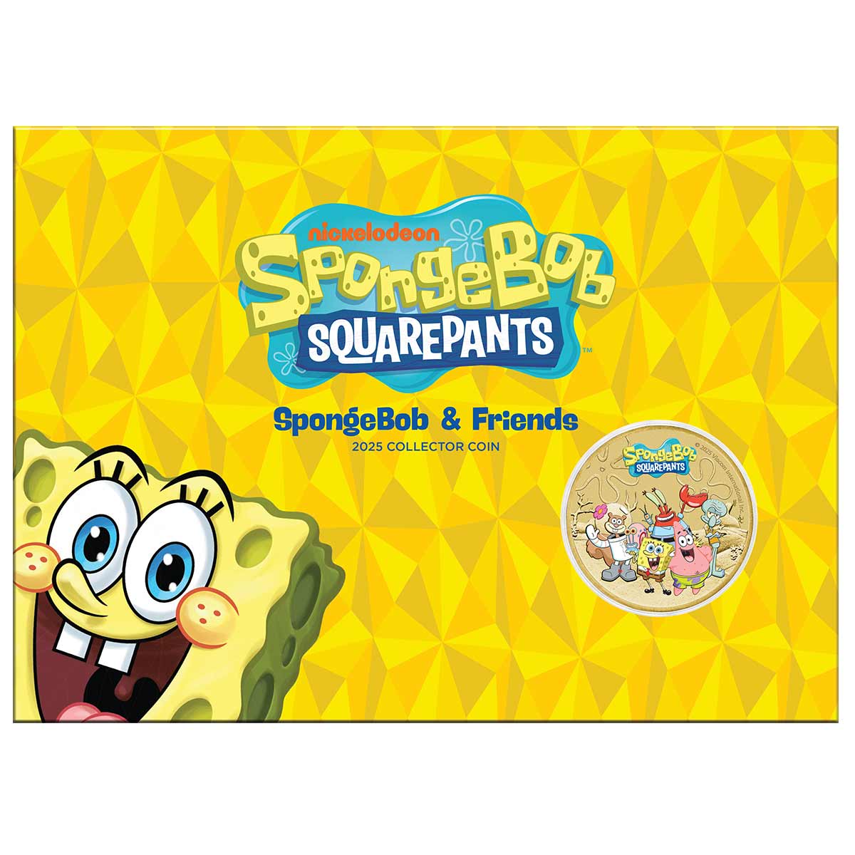 SpongeBob & Friends 2025 $1 Colour Uncirculated Coin
