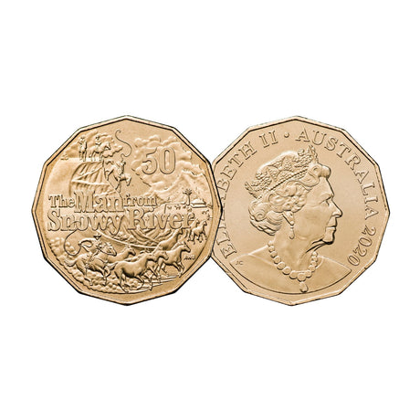 Australia Banjo Paterson 2020 50c The Man from Snowy River Aluminium-Bronze Uncirculated Coin
