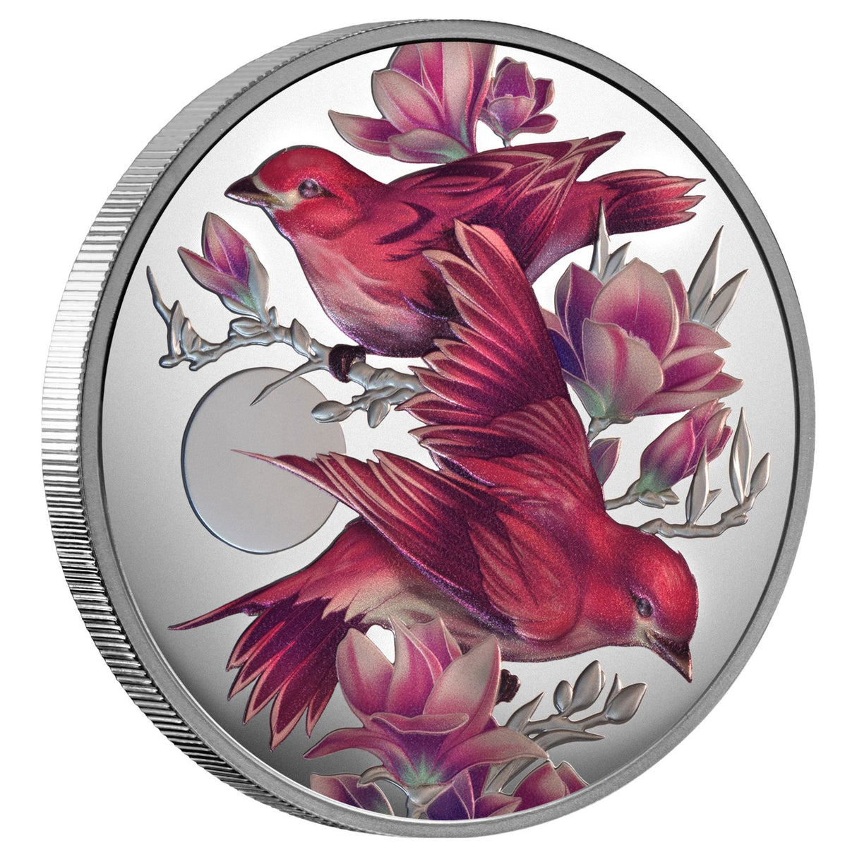 Birds of Beauty 2026 $1 Purple Finch & Magnolias 1oz Silver Proof Coin