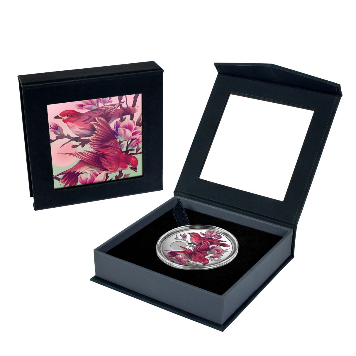 Birds of Beauty 2026 $1 Purple Finch & Magnolias 1oz Silver Proof Coin