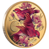 Birds of Beauty 2026 $100 Purple Finch & Magnolias 1oz Gold Proof Coin