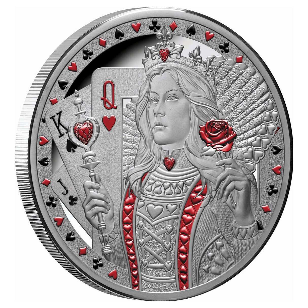 Queen of Hearts 2026 $1 1oz Silver Proof Coin