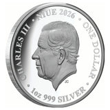 Queen of Hearts 2026 $1 1oz Silver Proof Coin