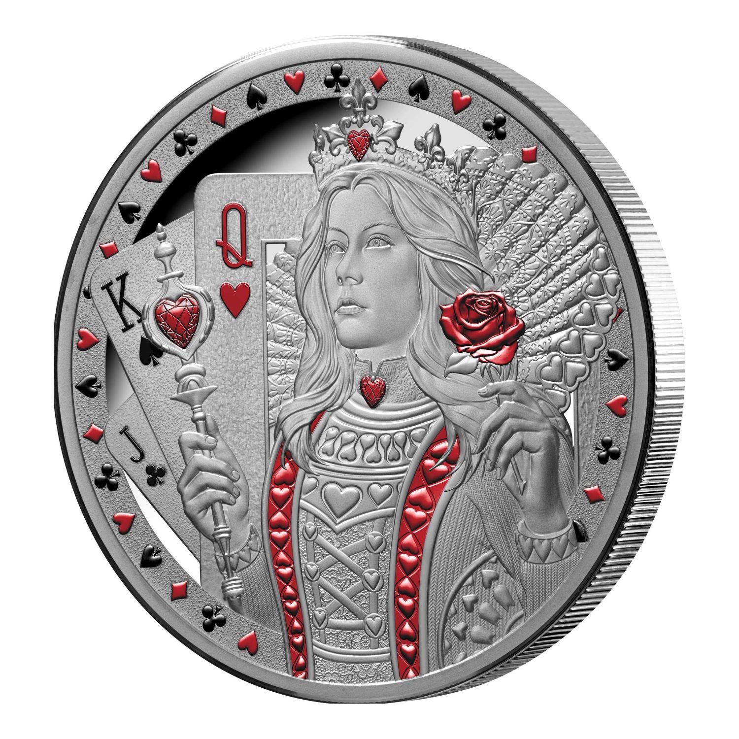 Queen of Hearts 2026 $1 1oz Silver Proof Coin – Downies Collectables