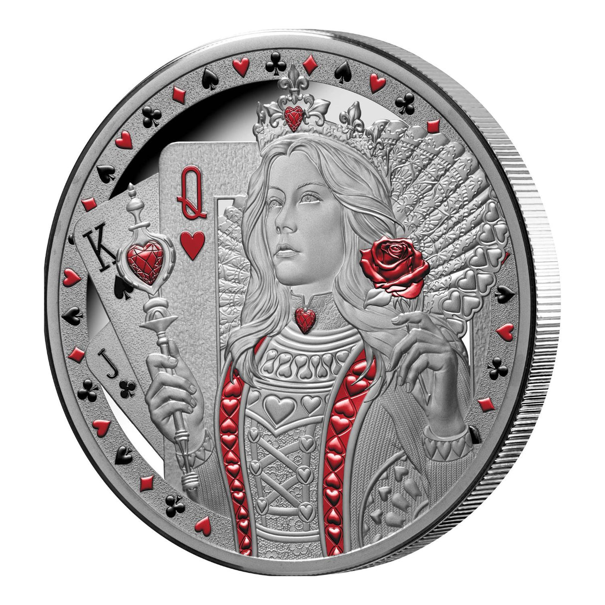Queen of Hearts 2026 $1 1oz Silver Proof Coin