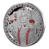 Queen of Hearts 2026 $1 1oz Silver Proof Coin