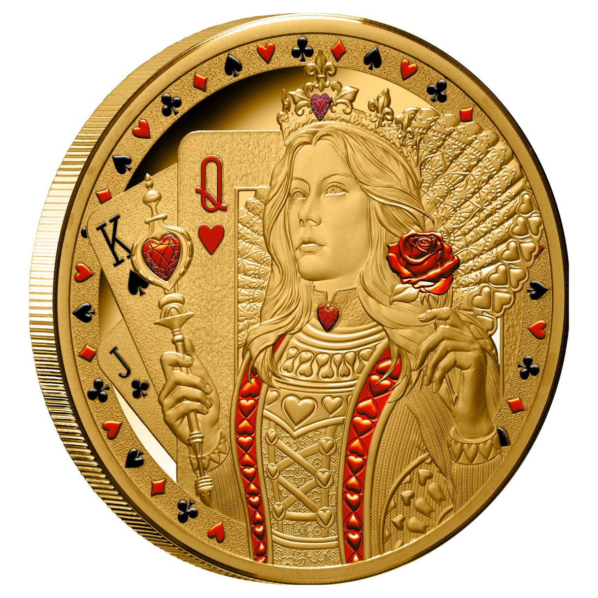 Queen of Hearts 2026 $100 1oz Gold Proof Coin