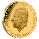 Queen of Hearts 2026 $100 1oz Gold Proof Coin