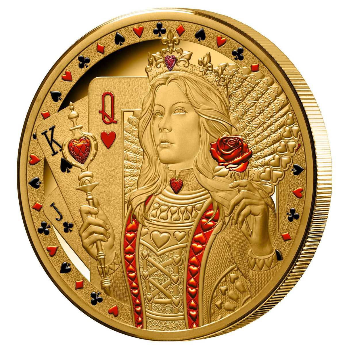 Queen of Hearts 2026 $100 1oz Gold Proof Coin