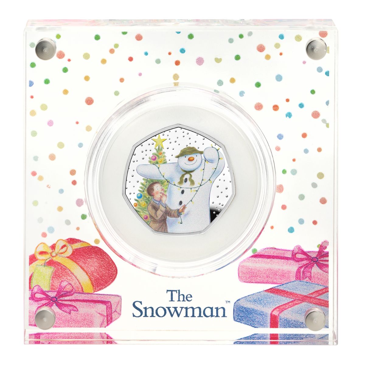 The Snowman 2025 50p Silver Proof Colour Coin