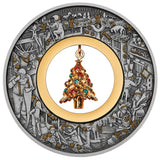 Australia Santa’s Workshop 2025 $2 Christmas Tree 2oz Silver Antique Coin