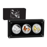 Australia Lunar Year of the Horse 2026 $1 1oz Silver 3-Coin Set