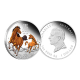 Australia Lunar Year of the Horse 2026 $1 1oz Silver 3-Coin Set