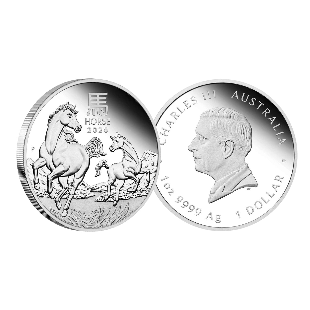 Australia Lunar Year of the Horse 2026 $1 1oz Silver 3-Coin Set