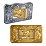 Elizabeth II & Charles III 2026 $5 Revolving Rectangle Gold-plated 2oz Silver Antique Coin