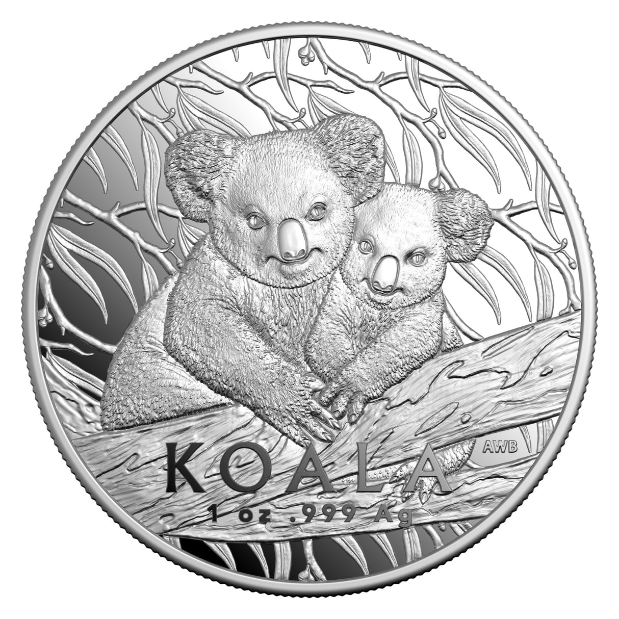 Australia Koala 2025 $5 High Relief 1oz Silver Proof Coin
