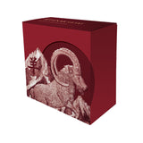 Lunar Year of the Goat 2027 $1 Gold-plated 1oz Silver Black Proof Coin