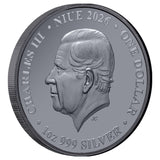Chess Pawn 2026 $1 1oz Silver Black Proof Coin
