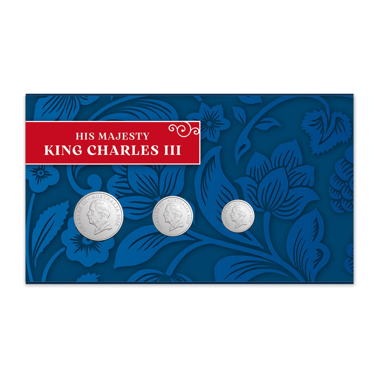 Australia King Charles III 2025 3-Coin Stamp & Coin Cover