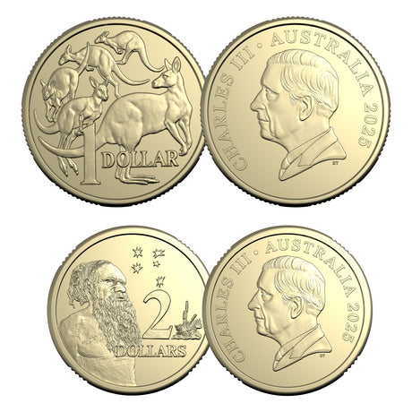 Australia ANDA Sydney Money Expo 2025 $1 & $2 King Charles III Stamp & Coin Cover