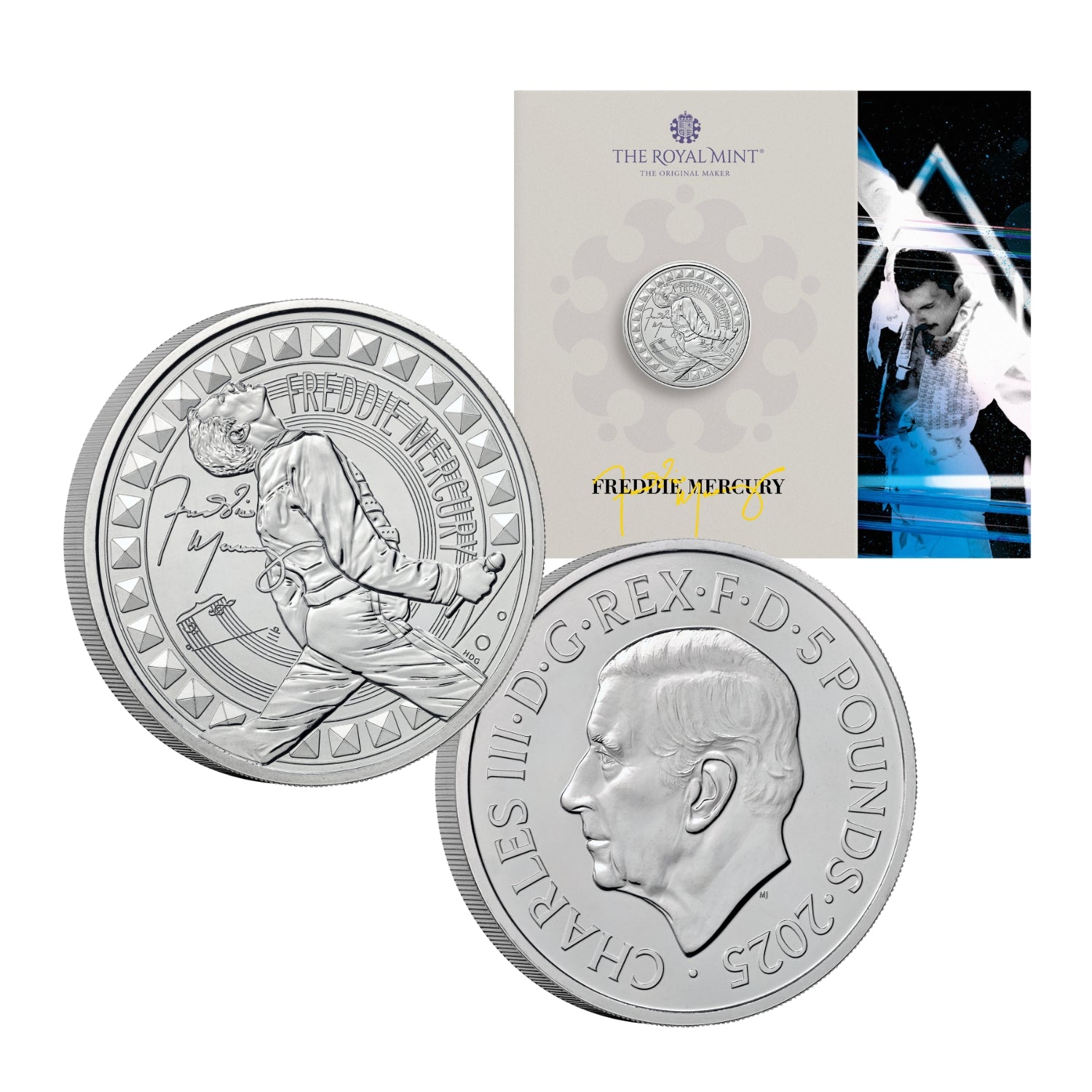 Great Britain Freddie Mercury 2025 £5 Cupro-Nickel Brilliant