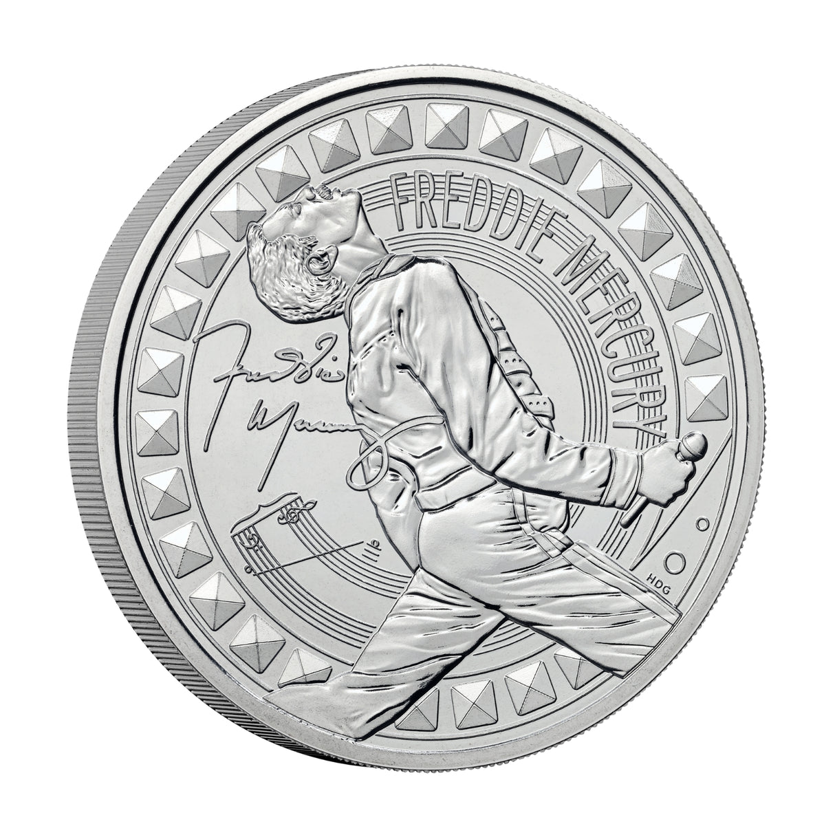 Great Britain Freddie Mercury 2025 £5 Cupro-Nickel Brilliant Uncirculated Coin