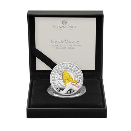 Great Britain Freddie Mercury 2025 £2 Colour 1oz Silver Proof Coin