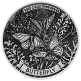 Australia Butterfly 2025 $60 2 Kilo Silver Antique Coin