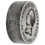 Australia Butterfly 2025 $60 2 Kilo Silver Antique Coin