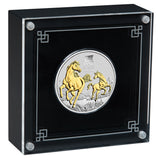 Australia Lunar Year of the Horse 2026 $1 Gold-plated 1oz Silver Uncirculated Coin
