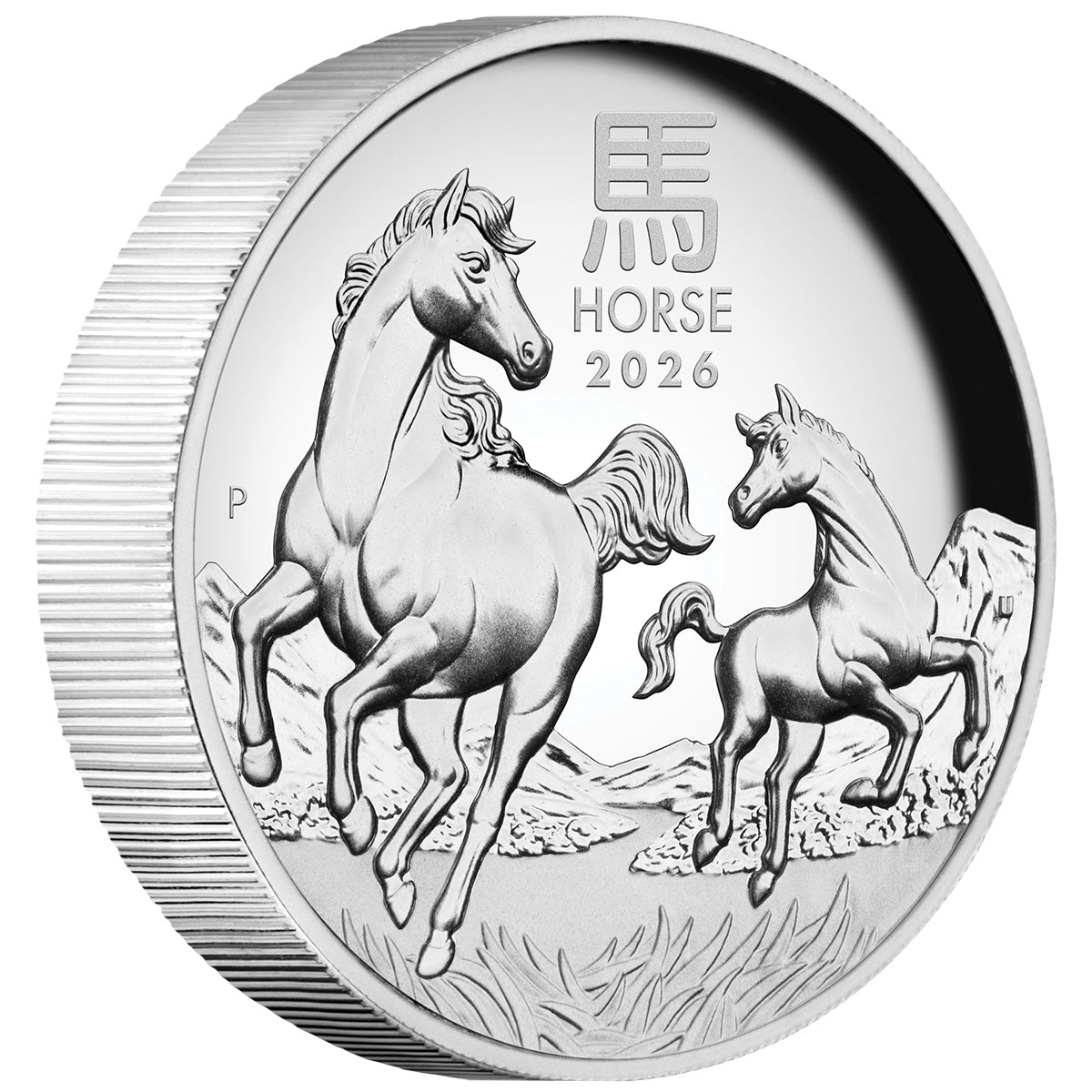 Australia Lunar Year of the Horse 2026 $1 High Relief 1oz Silver Proof Coin