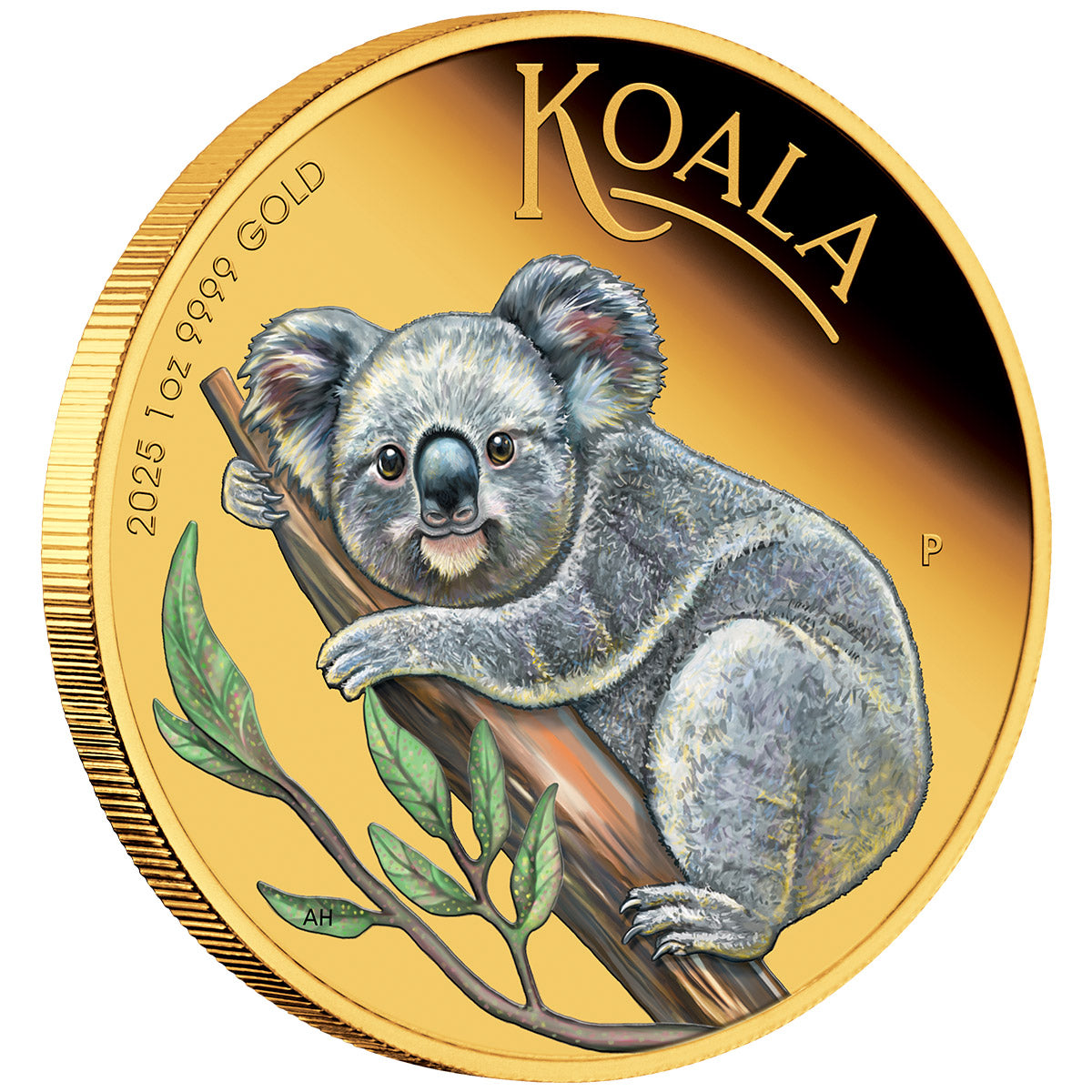 Australia Koala 2025 $100 Colour 1oz Gold Proof Coin