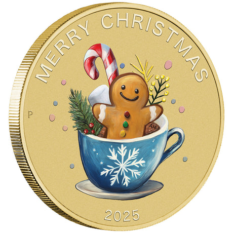 Australia Merry Christmas 2025 $1 Stamp & Coin Cover