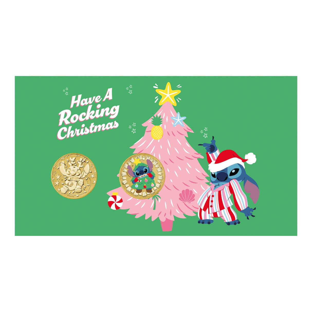 Merry Stitchmas 2025 $1 2-Coin Stamp & Coin Cover