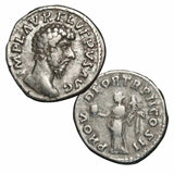 Roman Empire Lucius Verus 161-169AD Silver Denarius Fine-Very Fine