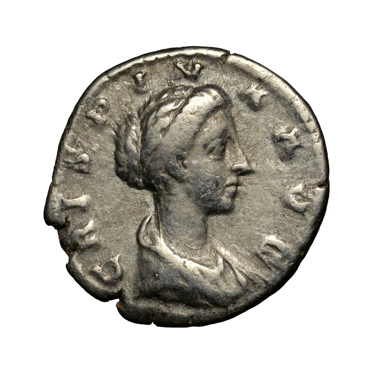 Roman Empire Crispina 164-191AD Silver Denarius Fine-Very Fine