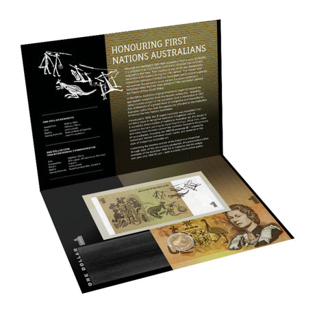 Australia First Nations $1 Uncirculated Note & Coin Pack